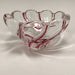 Mikasa Crystal Red Peppermint Swirl Bowl Trio - Blue Plum Collections
