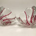 Mikasa Crystal Red Peppermint Swirl Bowl Trio - Blue Plum Collections