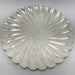 Opalescent Pearl White Vintage Serving Plate with Scalloped Edge - Blue Plum Collections