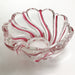 Mikasa Crystal Red Peppermint Swirl Bowl Trio - Blue Plum Collections