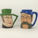 Vintage TOBY MUGS 2 Large Character JUGS Two Steins England Mug Jug LOT - Blue Plum Collections