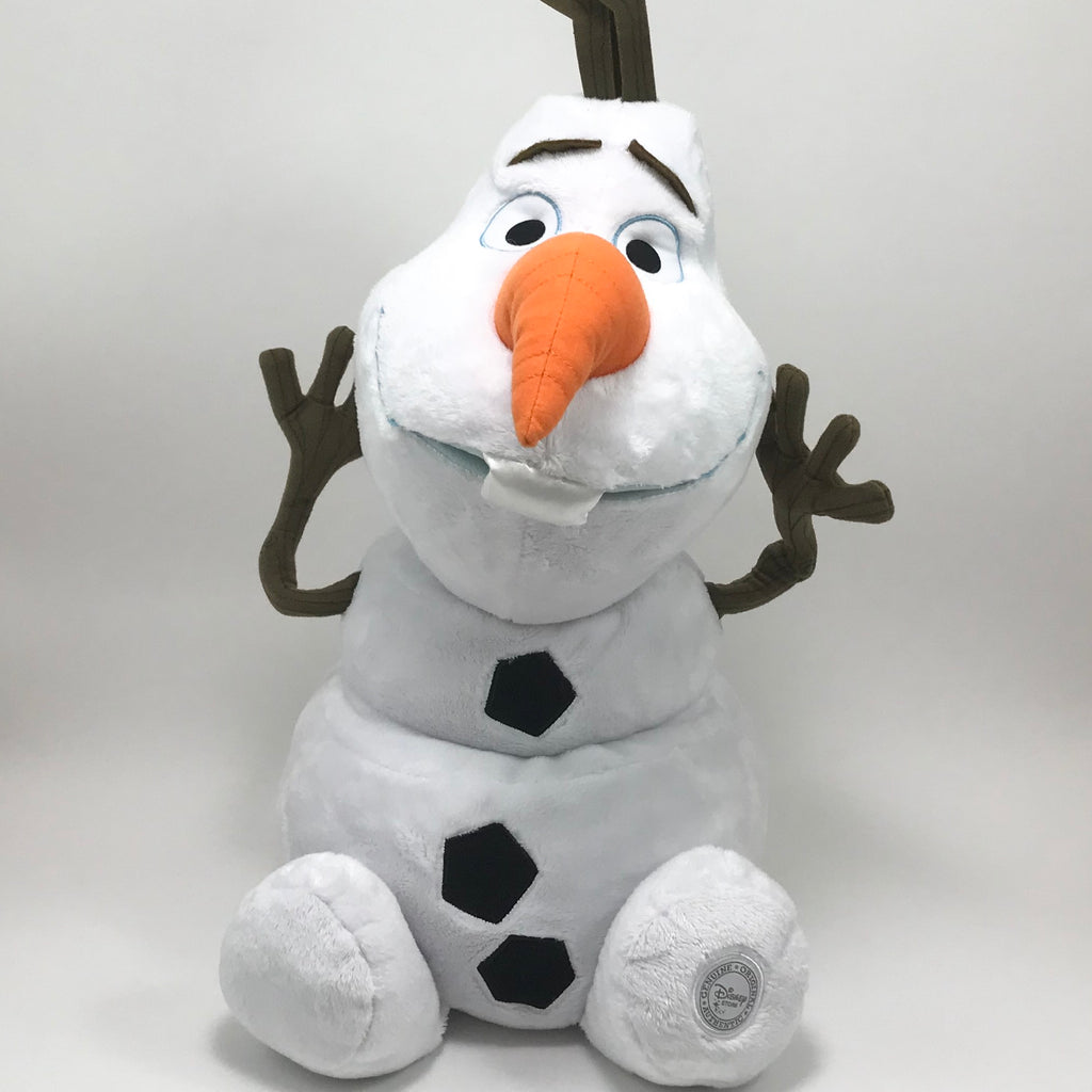 OLAF Plush STUFFED ANIMAL Disney FROZEN Snowman Large Soft Tall Toy Store Doll - Blue Plum Collections